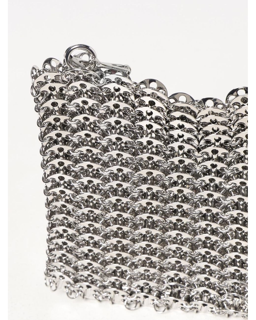 Rabanne White 1969 Aluminum Mesh Bag