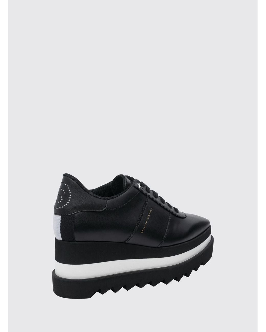 Stella McCartney Black Elyse Wedge Sneakers