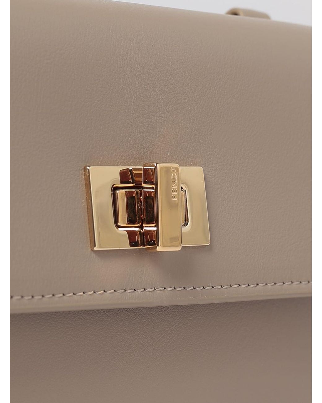 Mini Bagas Fendi Mini Bag in Natural | Lyst