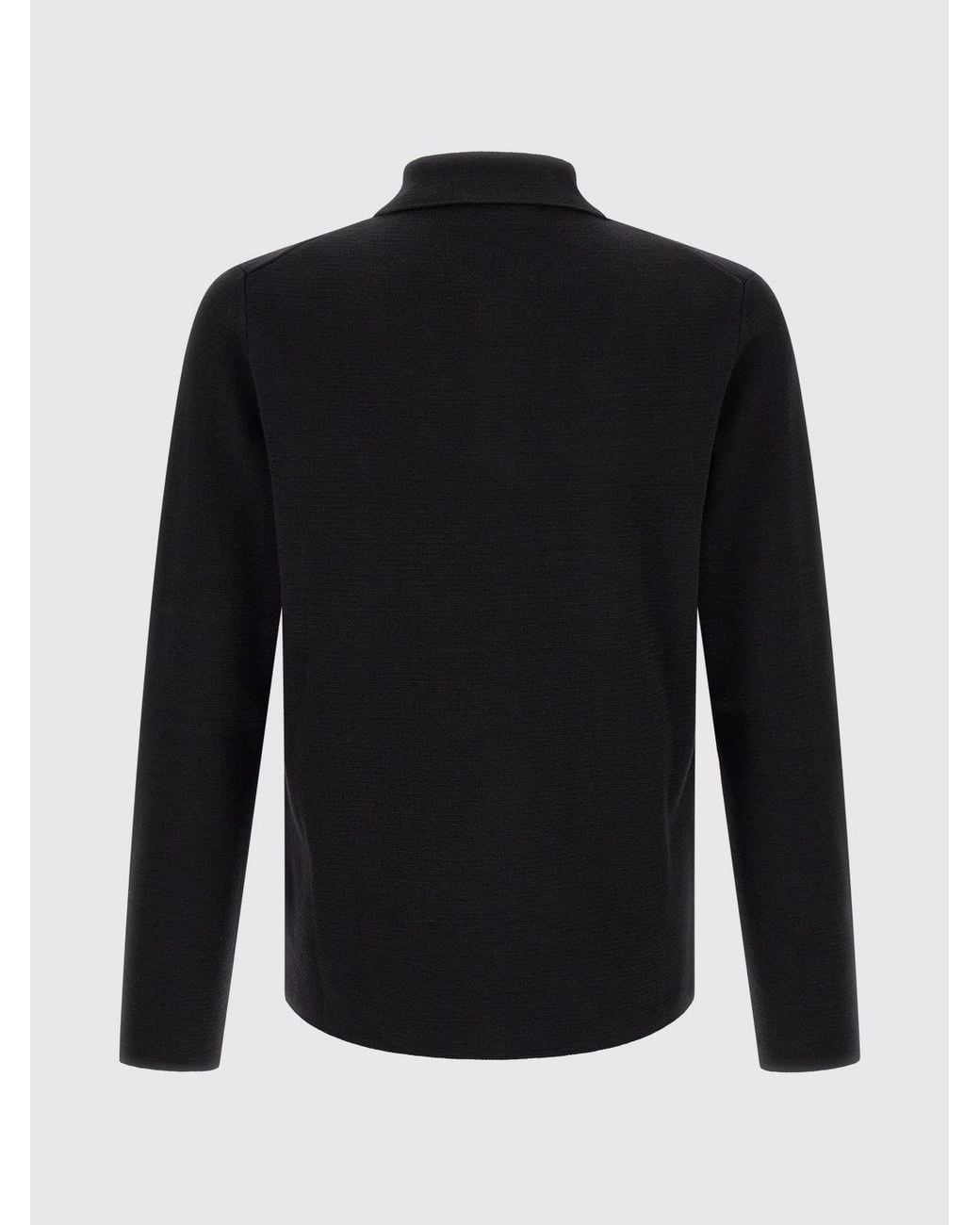 Zanone Blue Pure Virgin Wool Cardigan With Classic Collar And Patch Pockets for men