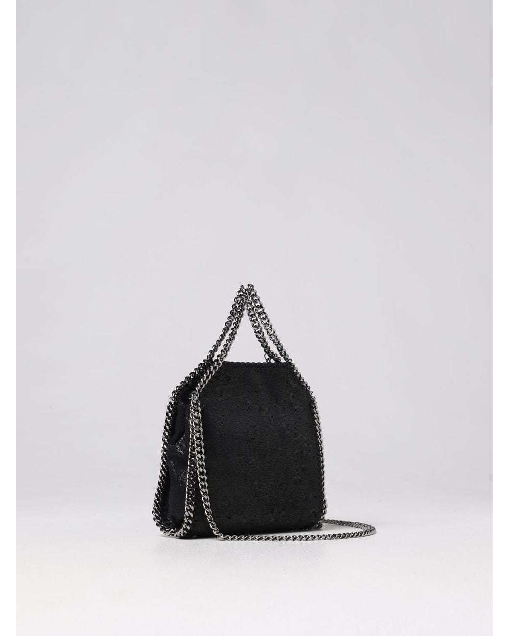 Stella McCartney Black Falabella Micro Tote Bag