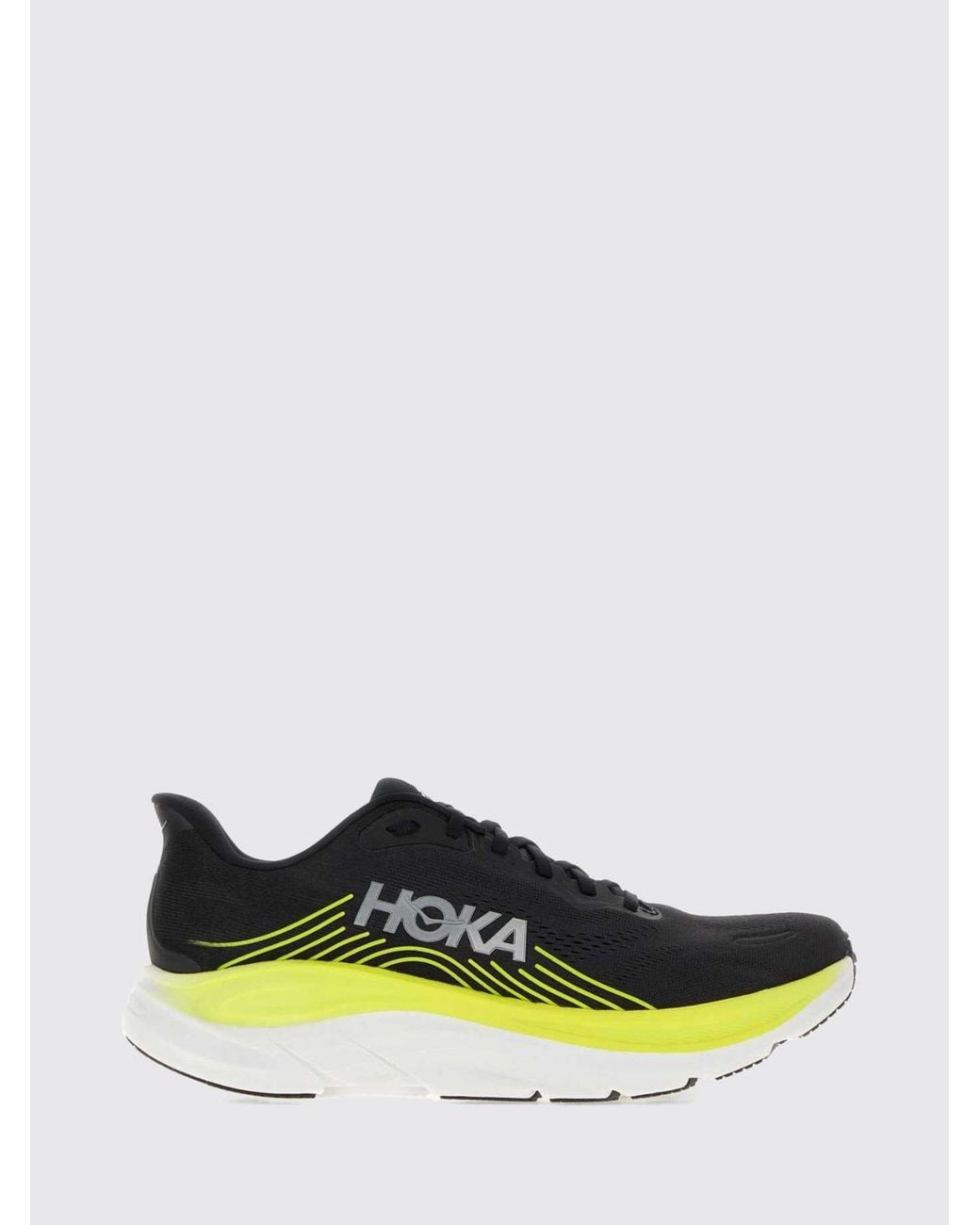 Hoka One One Green Clifton 11 Cushioned Breathable Technical Mesh Running Trainers for men