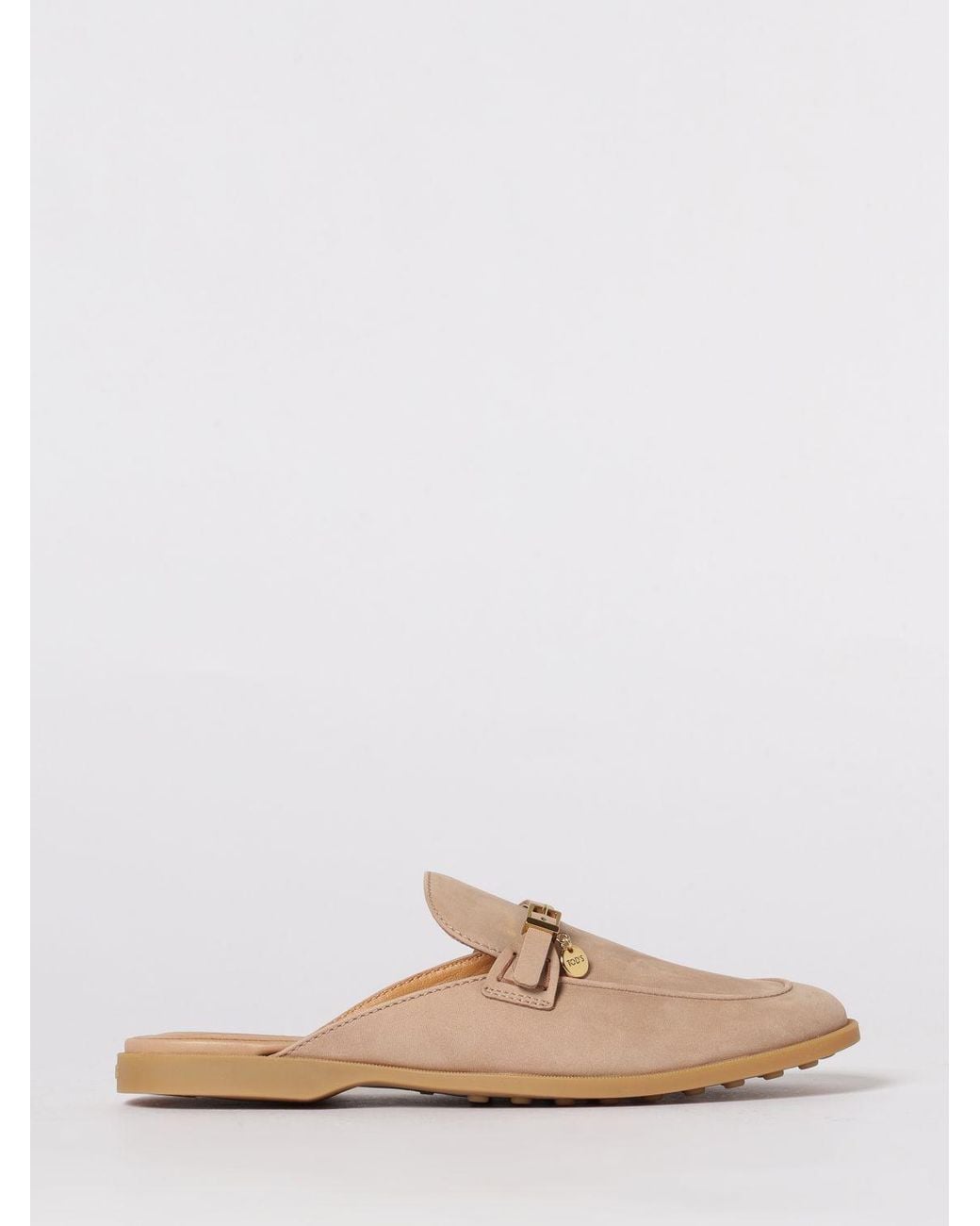 Tod's Pink Suede Slippers