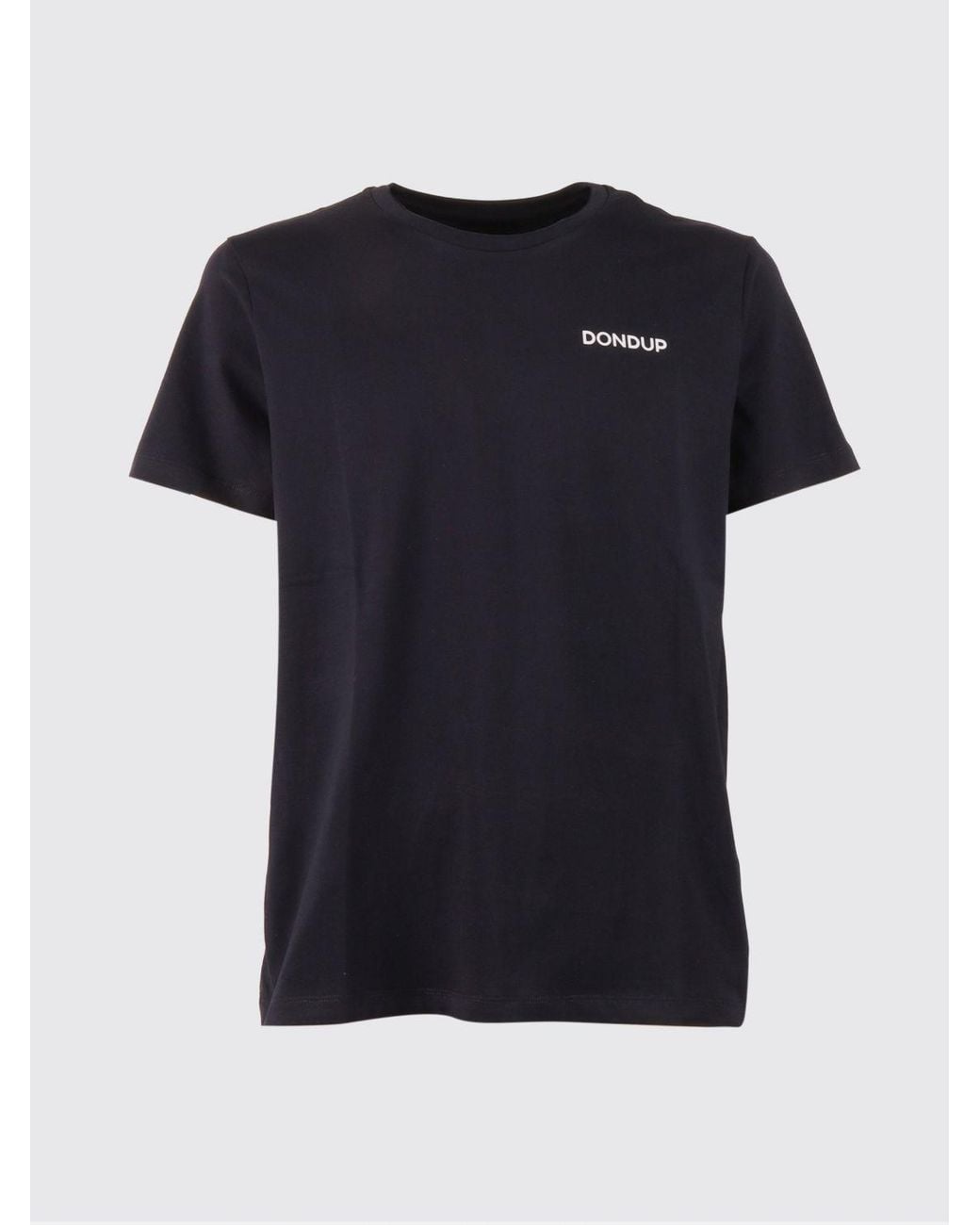 Dondup Black Cotton Crew-Neck T-Shirt for men
