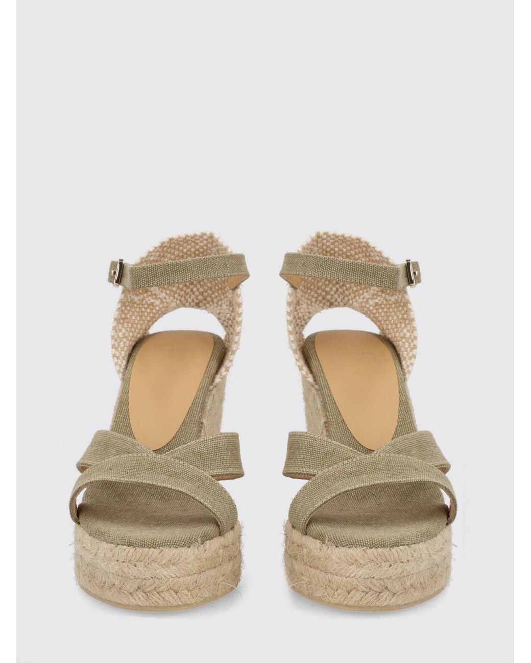 Castaner Natural Bruna High Wedge Espadrilles