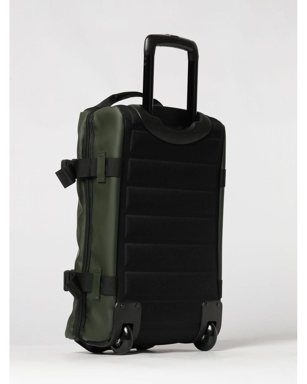 Rains Green Texel Cabin Bag Waterproof Polyester Cabin Trolley for men
