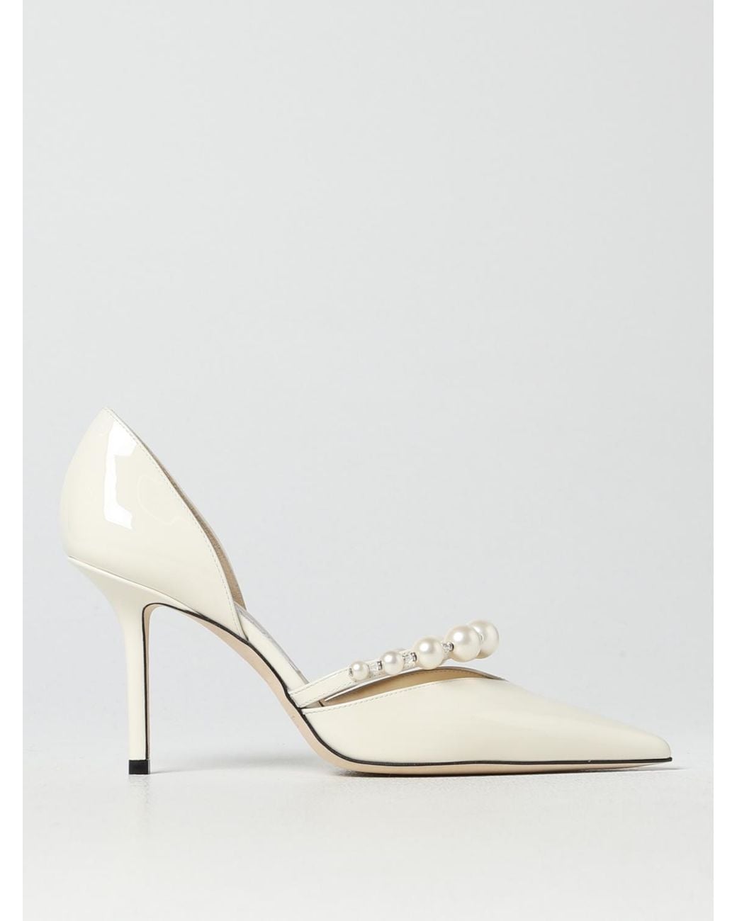 Jimmy Choo White Aurelie Pumps
