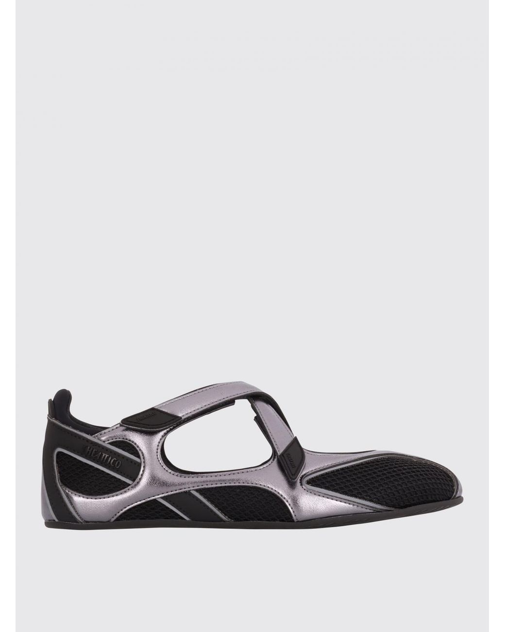 The Attico Black Floor 01 Mesh Ballerina