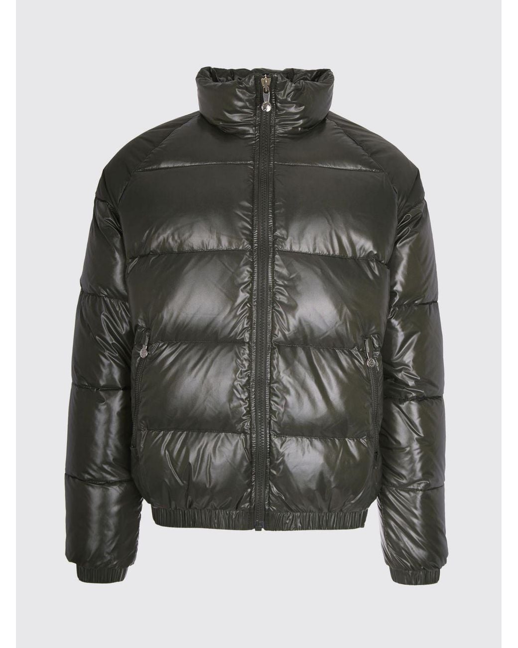Pyrenex Gray Water-Repellent Quilted Nylon Down Jacket With High Neck for men