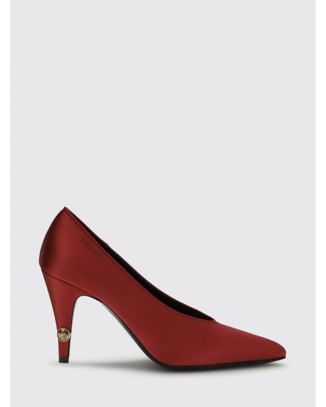 Versace Red Gianni Satin-Pumps