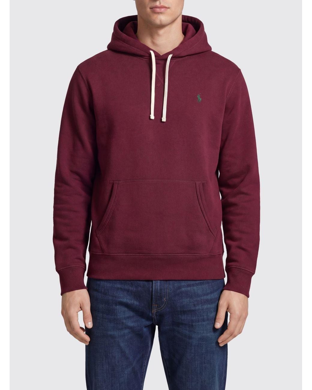 Polo Ralph Lauren Cotton Hoodie With Iconic Embroidered Pony Logo for men