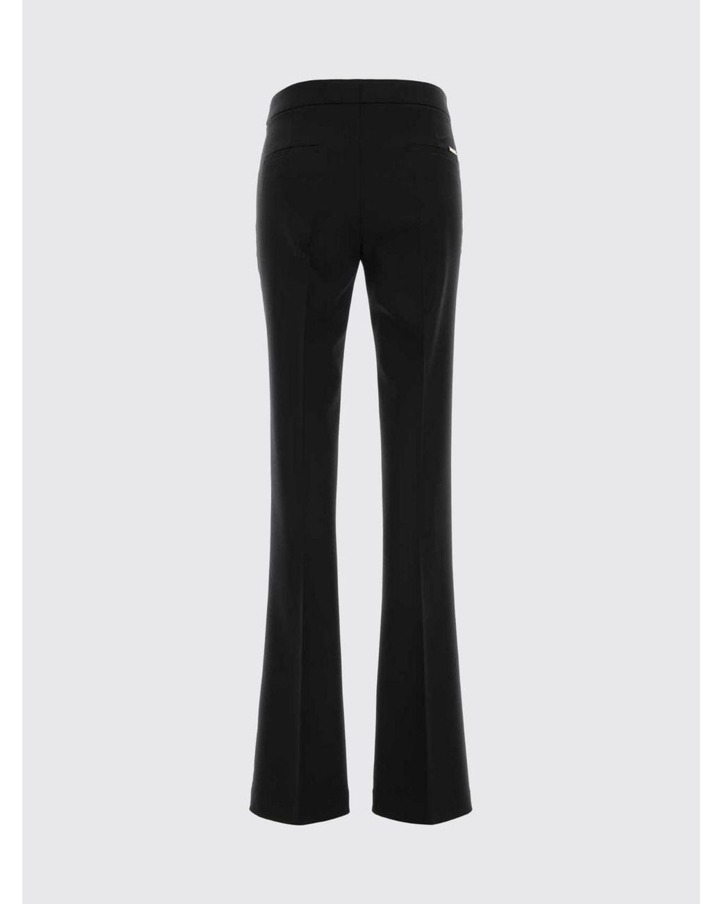 Blumarine Black Mid-Rise Flared Trousers