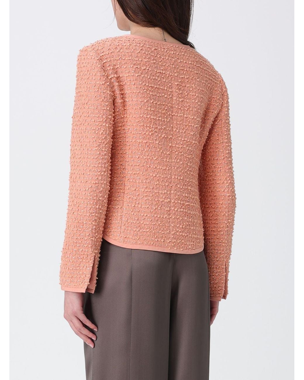 Emporio Armani Pink Wool Blend Jacket
