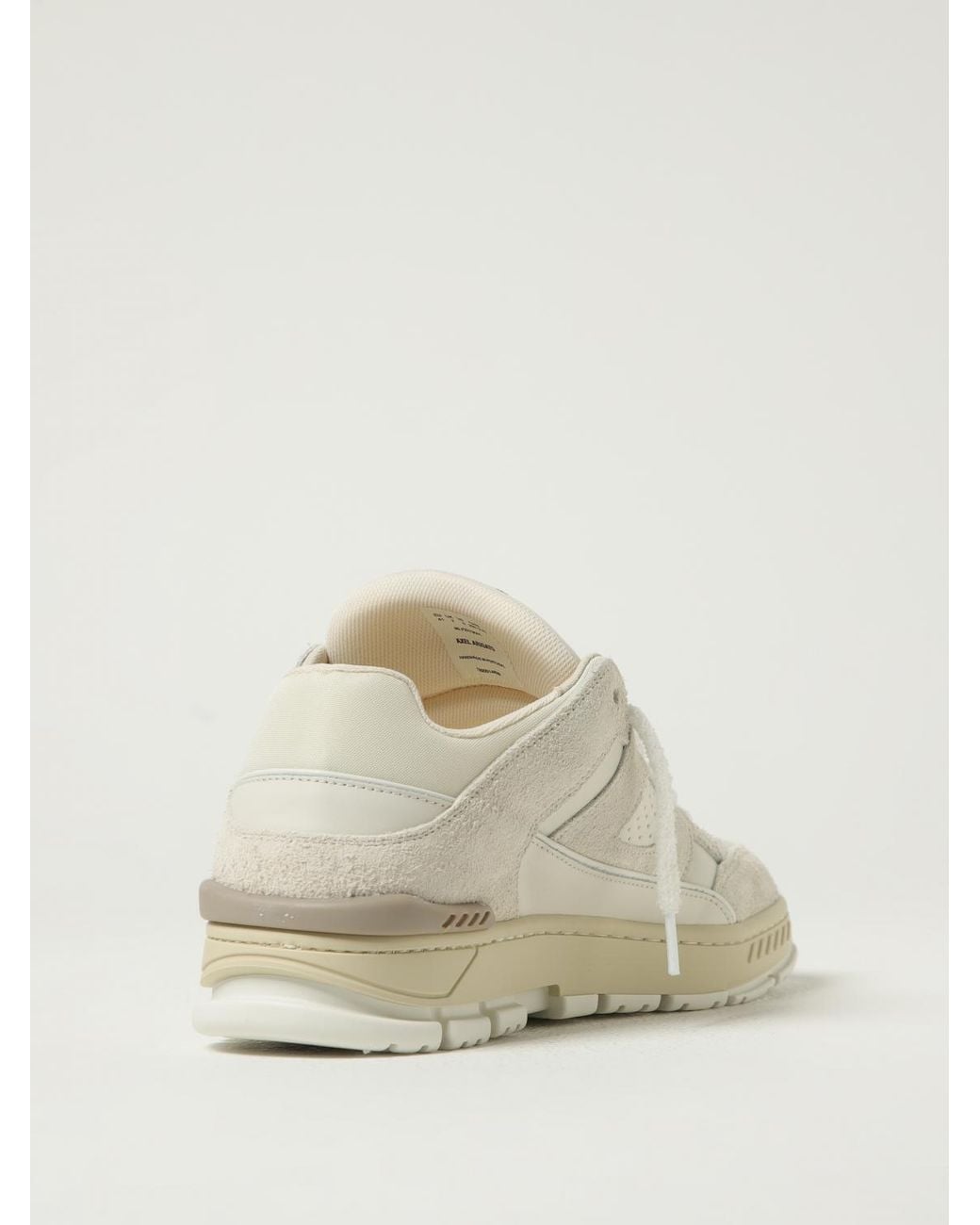 Axel Arigato Natural Area Lo Fluffy Suede And Mesh Sneakers for men
