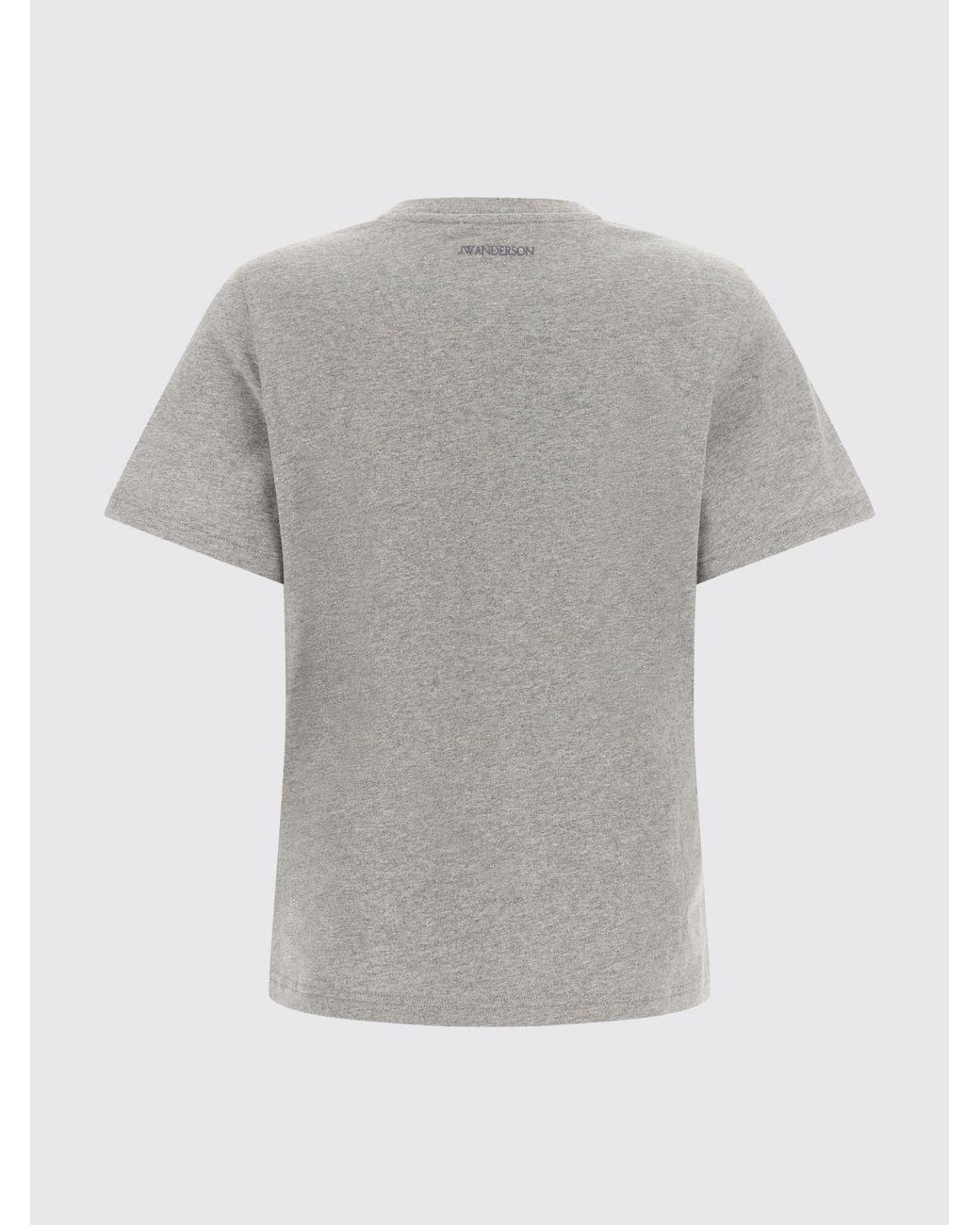 J.W. Anderson Gray All-Over Star Graphic Print Cotton T-Shirt