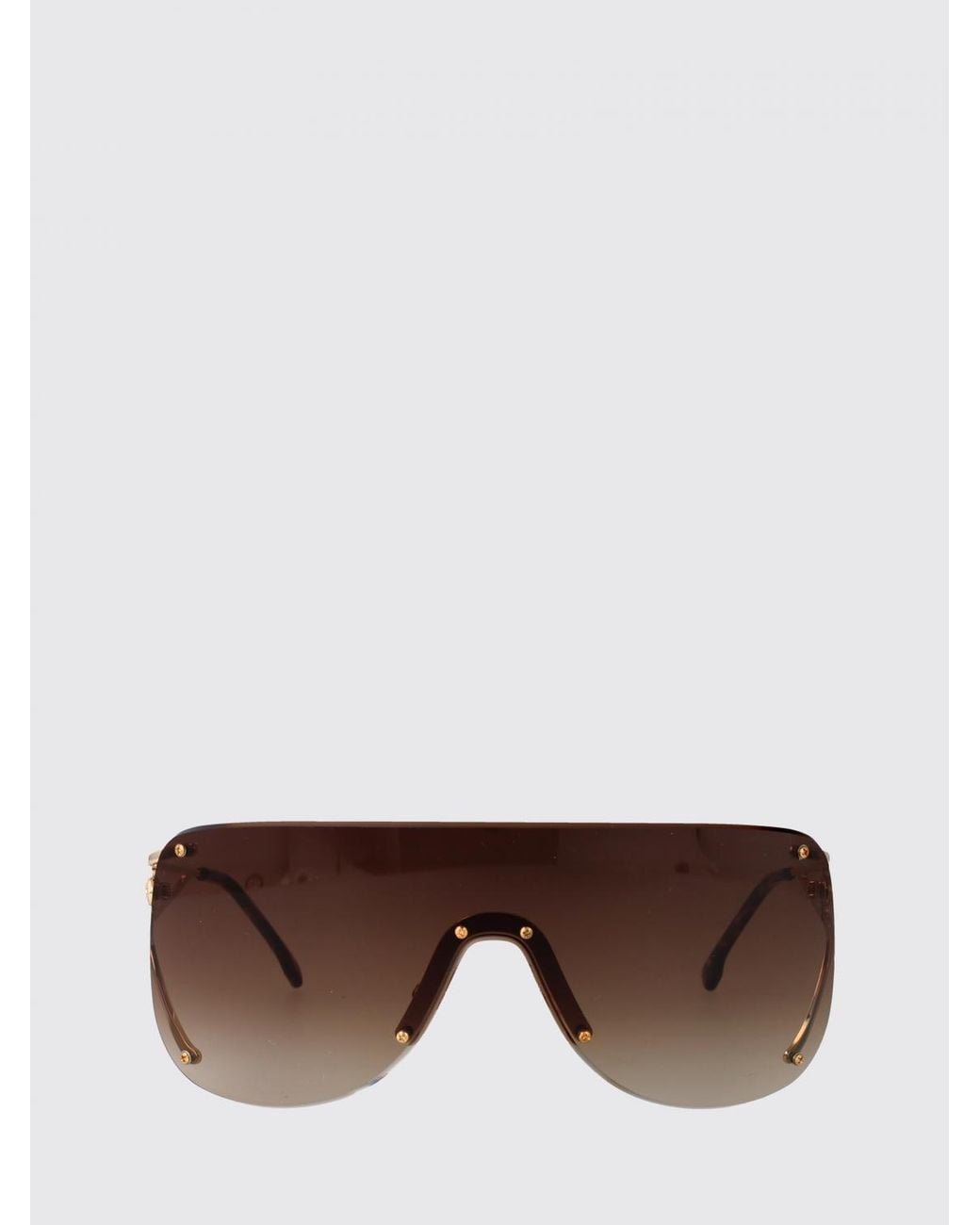 Carrera Brown Metal Aviator Sunglasses With Amber Lenses And Logo