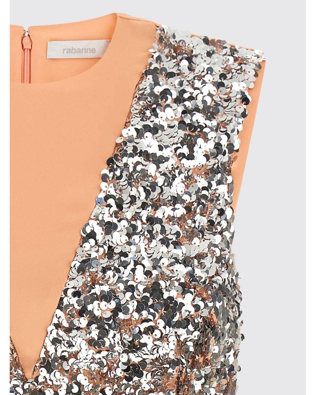 Rabanne White Sequin Top