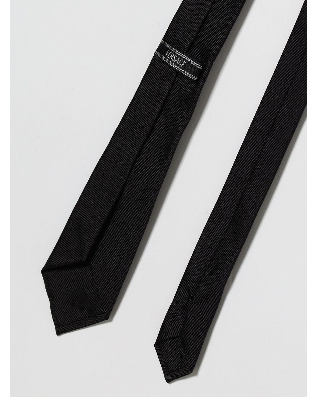 Versace White Medusa Silk Tie for men