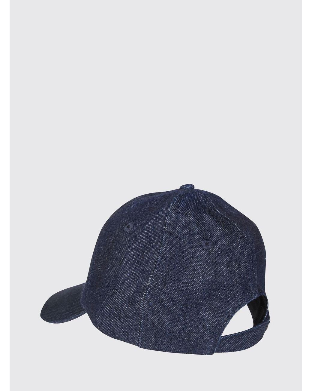 Stone Island Blue Cotton Denim Hat for men