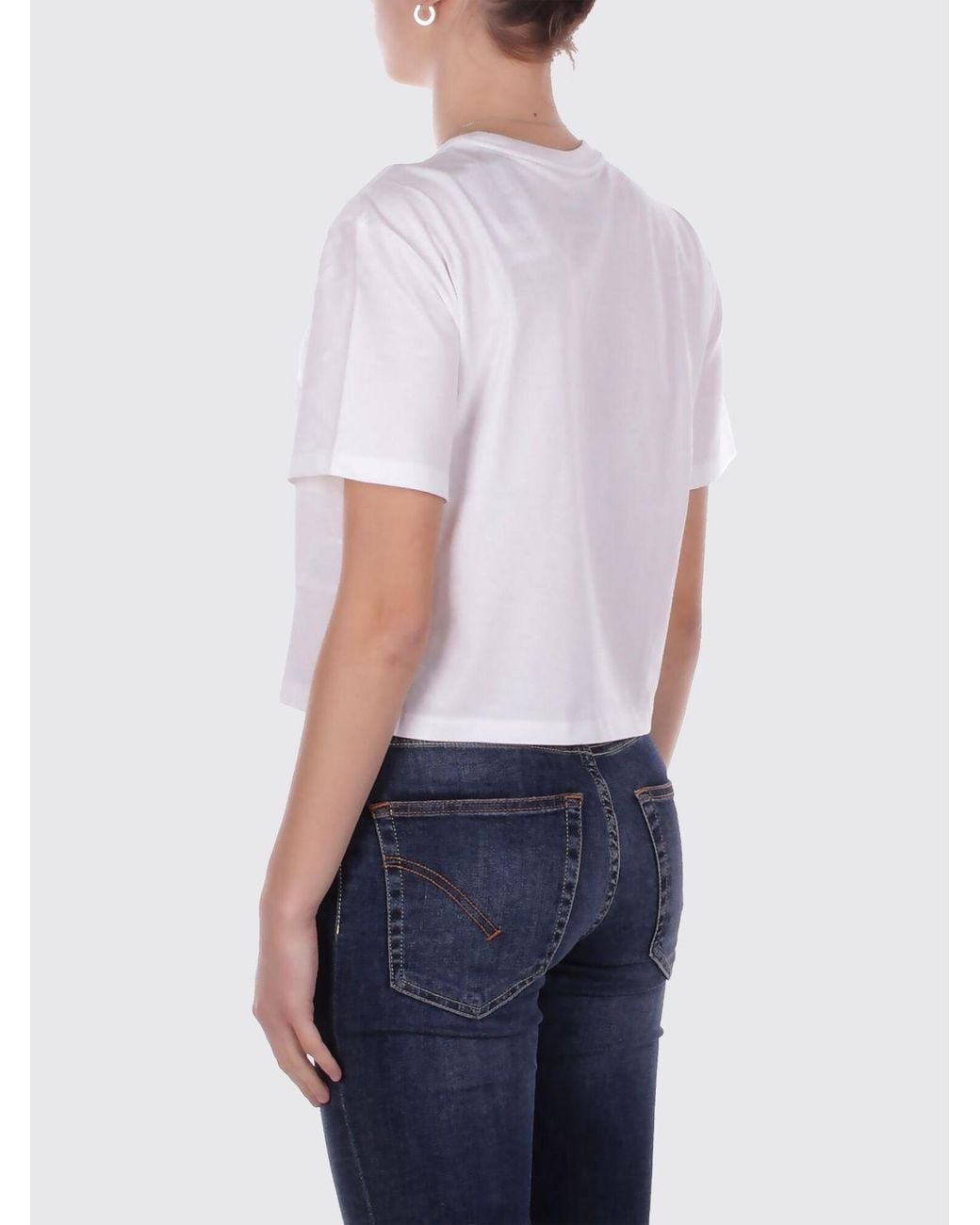 The North Face White Cotton T-Shirt With Logo