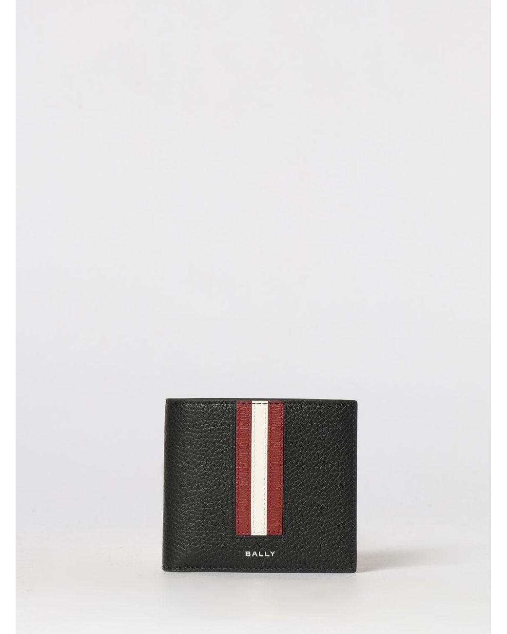 Bally White Leather Wallet With Logo for men