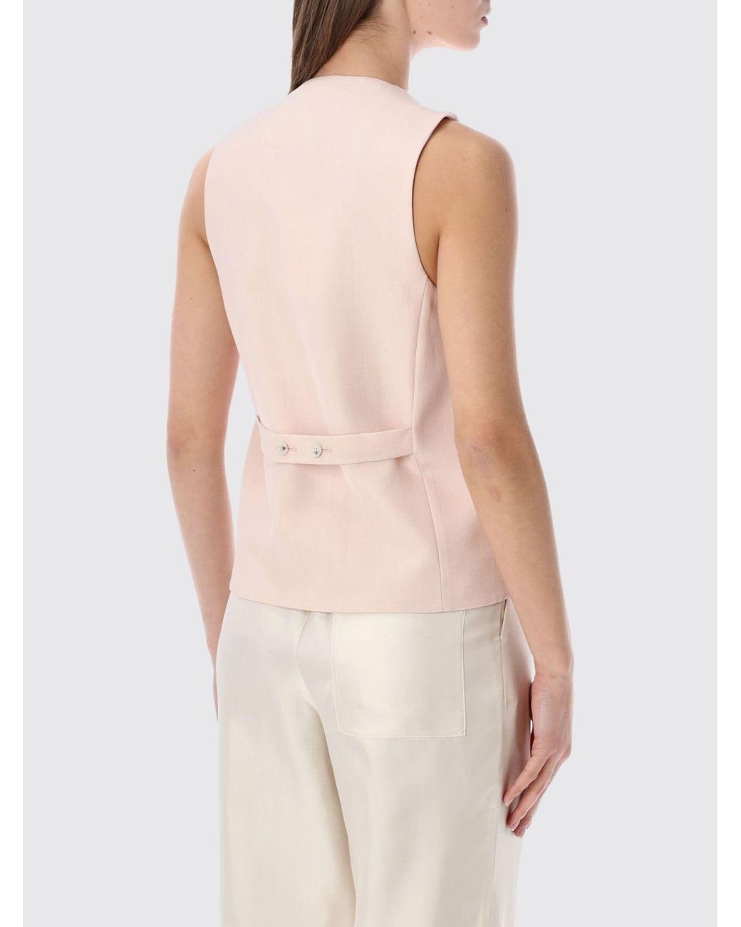 Loulou de Saison Natural Virgin Wool And Viscose Vest