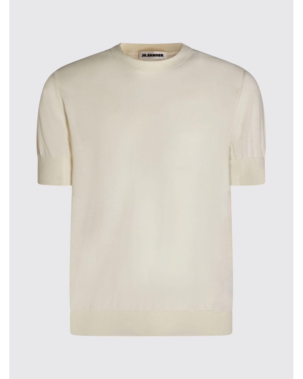 Jil Sander Natural Virgin Wool Sweater for men