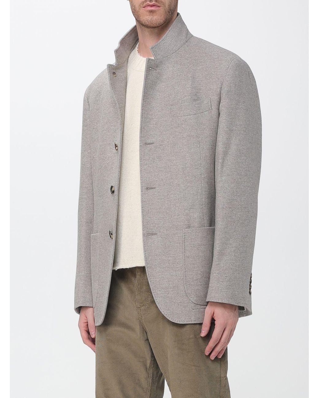 Diana Studio Natural Long-Sleeved Crewneck Sweater for men