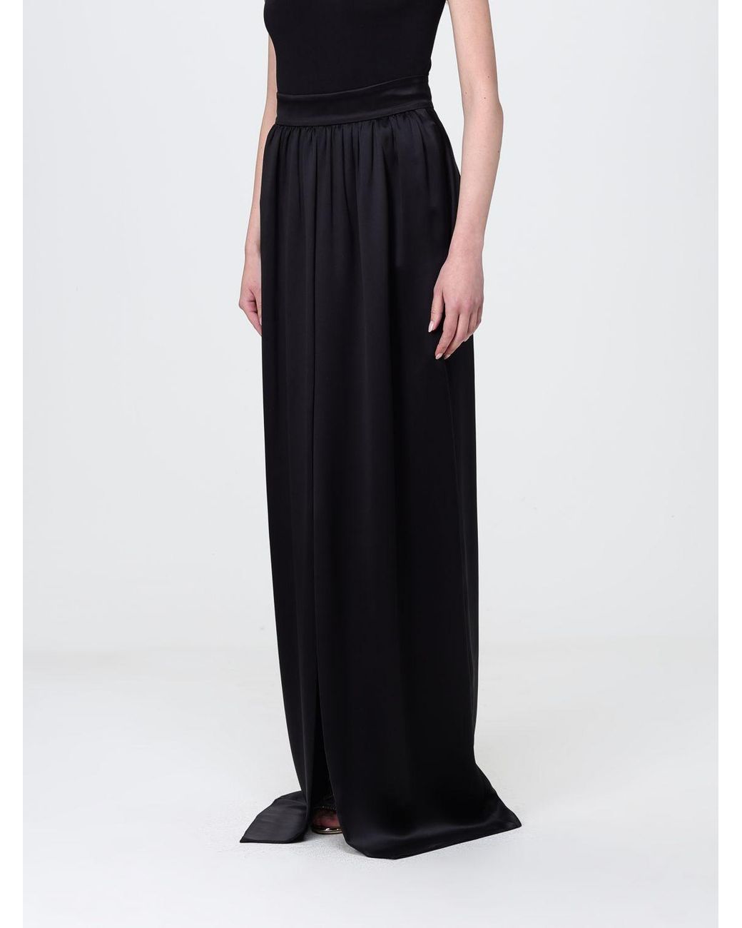 Dolce & Gabbana Black Dolce &Amp Gabbana Silk Skirt