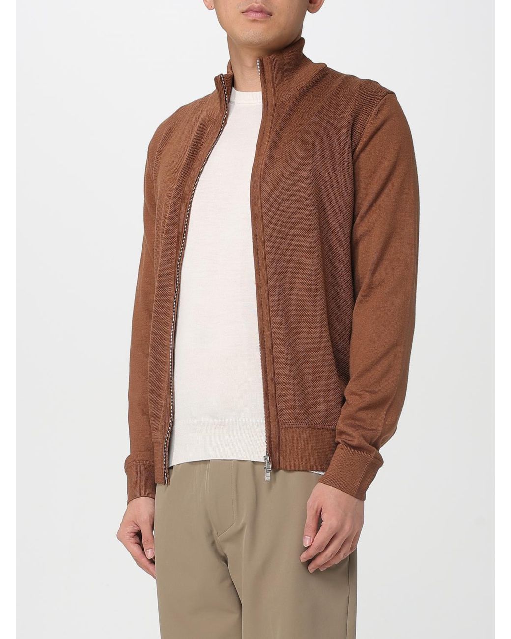 Boss Brown Cardigan for men