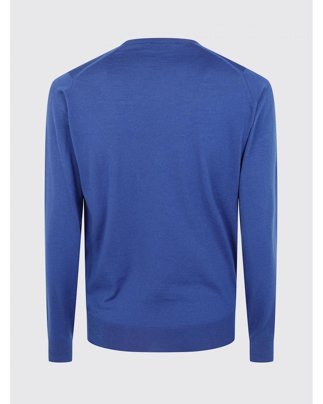 John Smedley Blue Crewneck Jumper for men