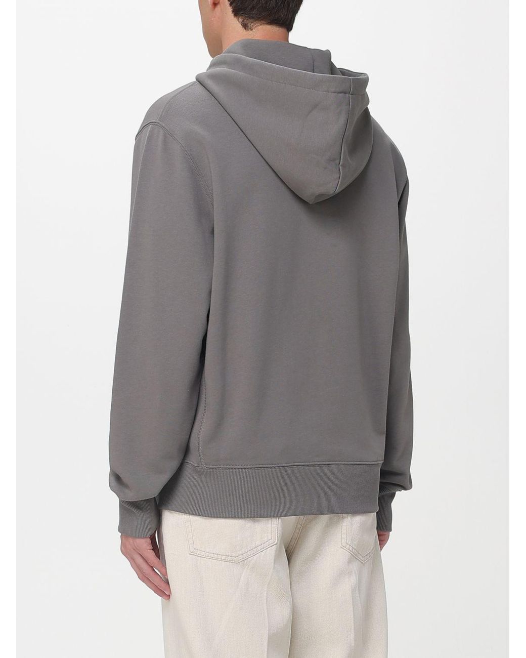Hogan Gray Cotton Hoodie for men