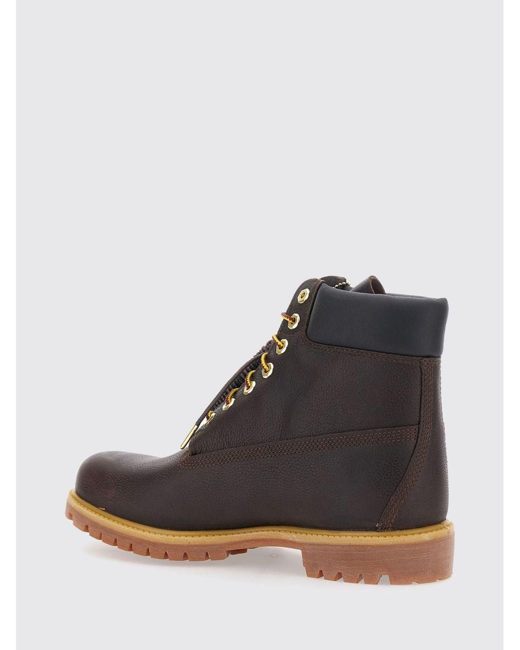 Timberland Brown Premium 6-Inch Water-Repellent Leather Boots With Padded Ankle for men