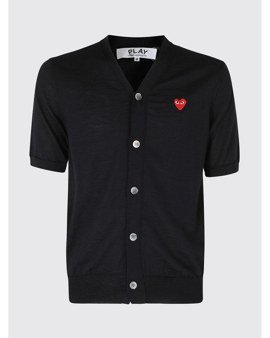 COMME DES GARÇONS PLAY Black Comme Des Gar&Ccedil	Ons Play Wool Cardigan for men