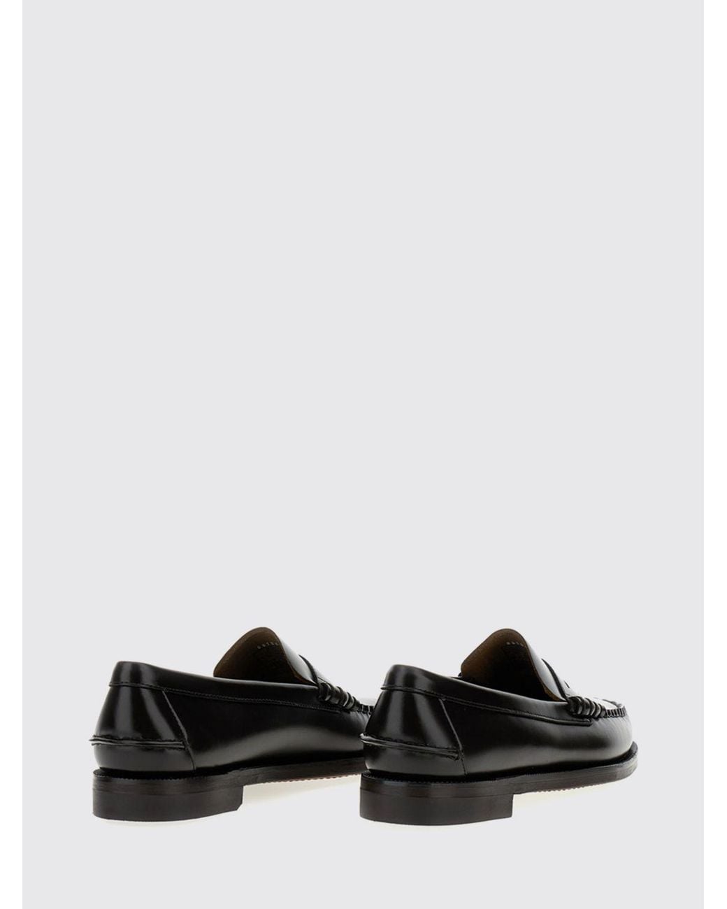 Sebago White Classic Dan Brushed Leather Loafers for men