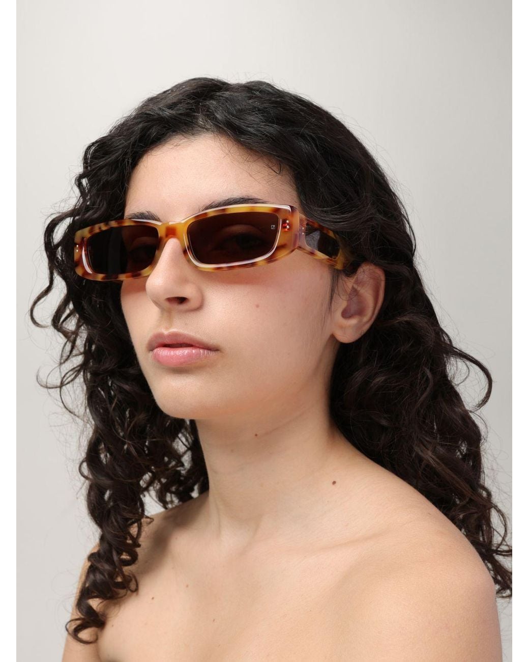 Linda Farrow Brown Sunglasses