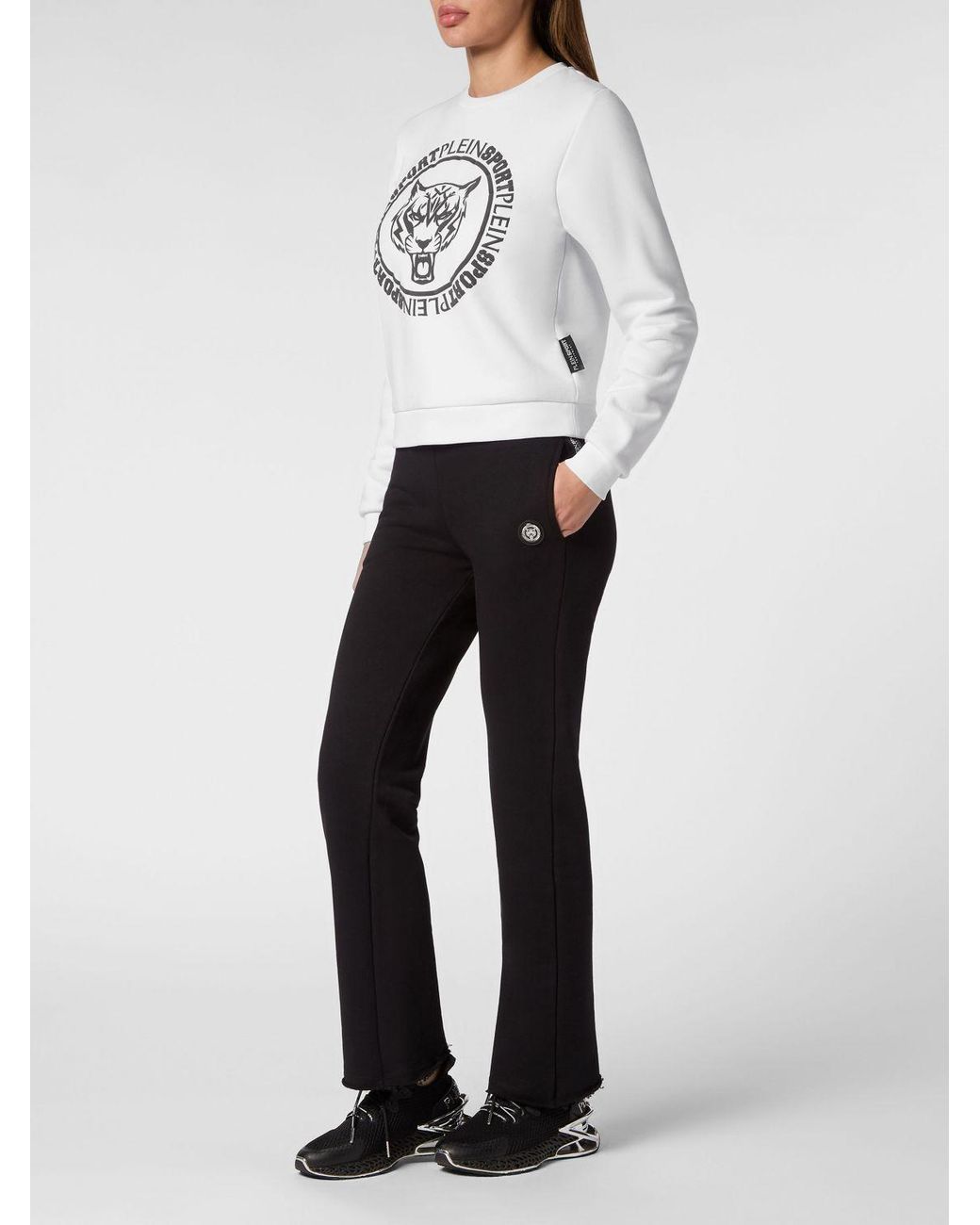 Philipp Plein Gray Crewneck Jumper