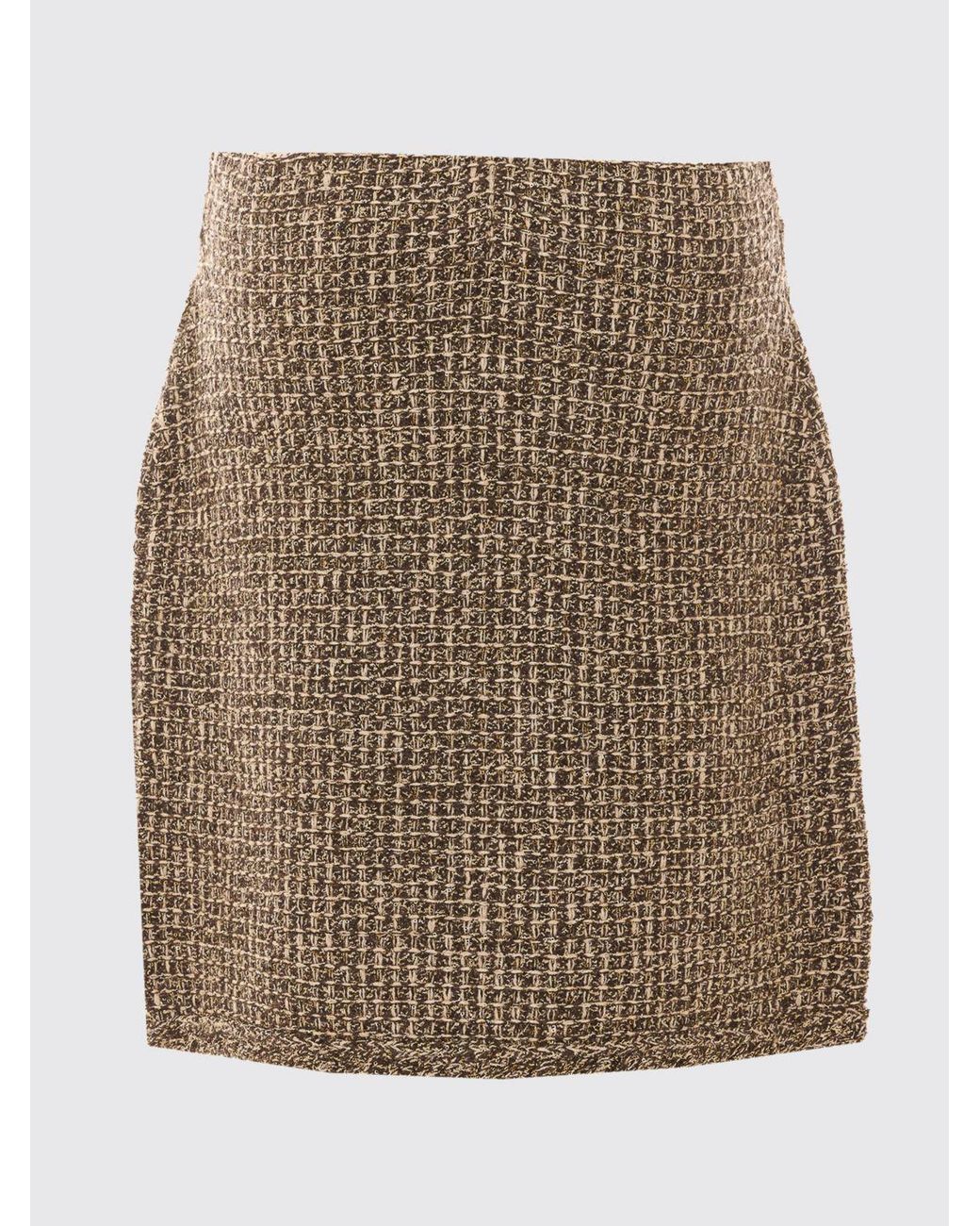 Fabiana Filippi Multicolor High-Waisted Tweed Pencil Mini Skirt