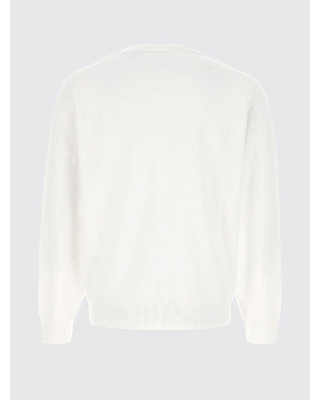 KENZO White V-Neck Cardigan for men