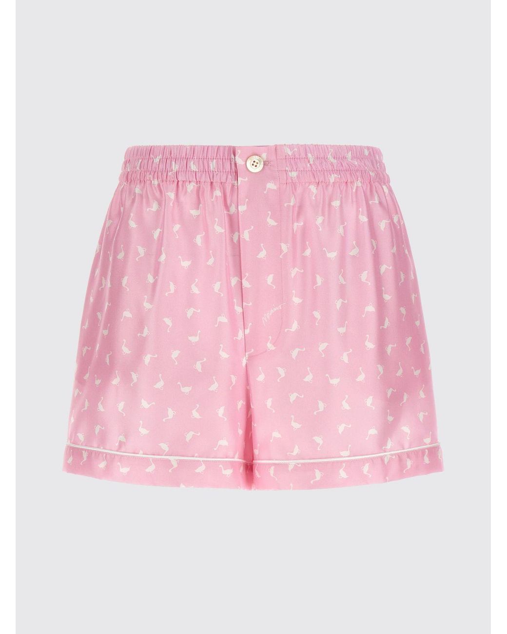 Moschino Couture Pink Printed Silk Shorts