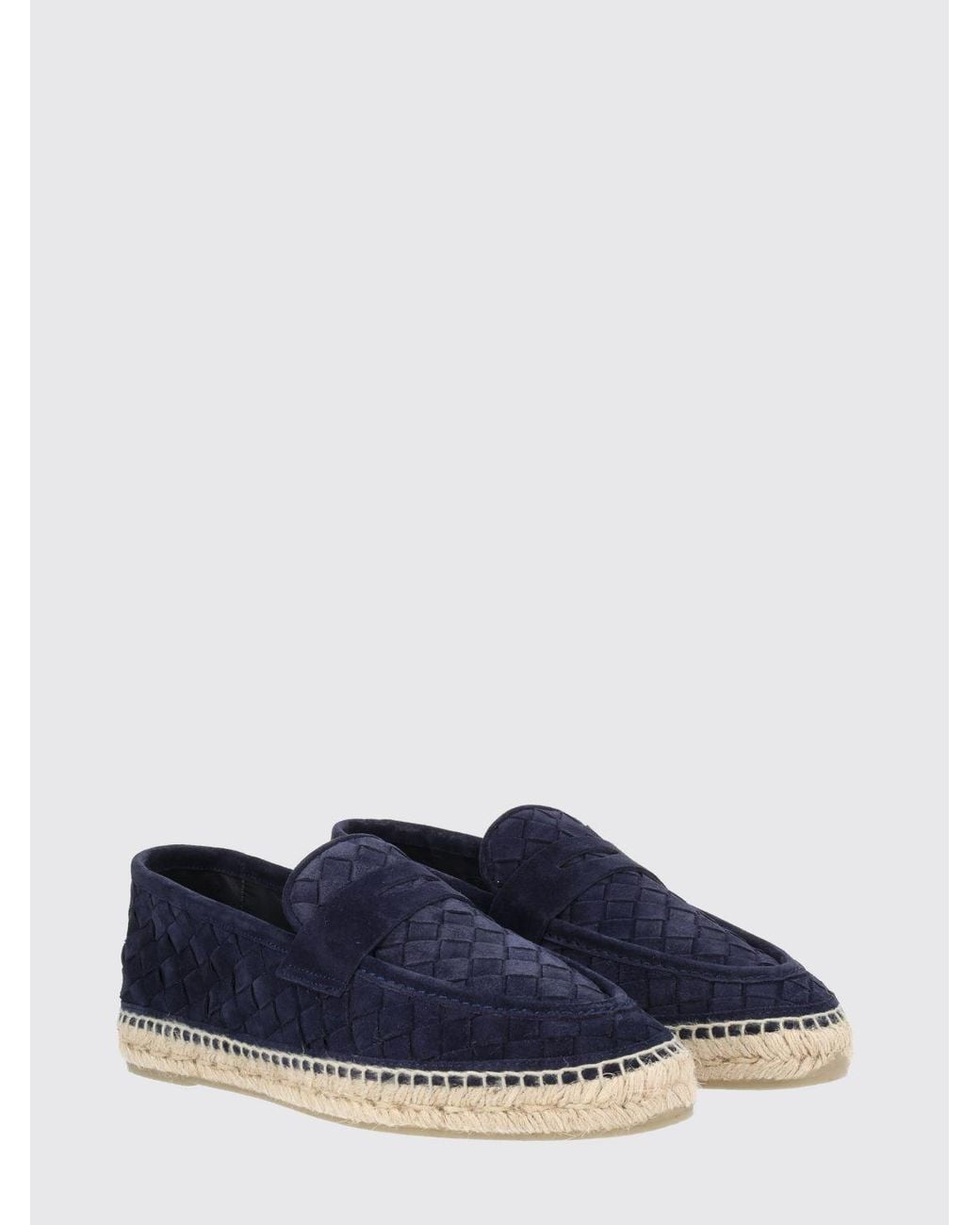 Castaner Blue Suede Espadrilles For With Penny Bar And Rubber Sole for men