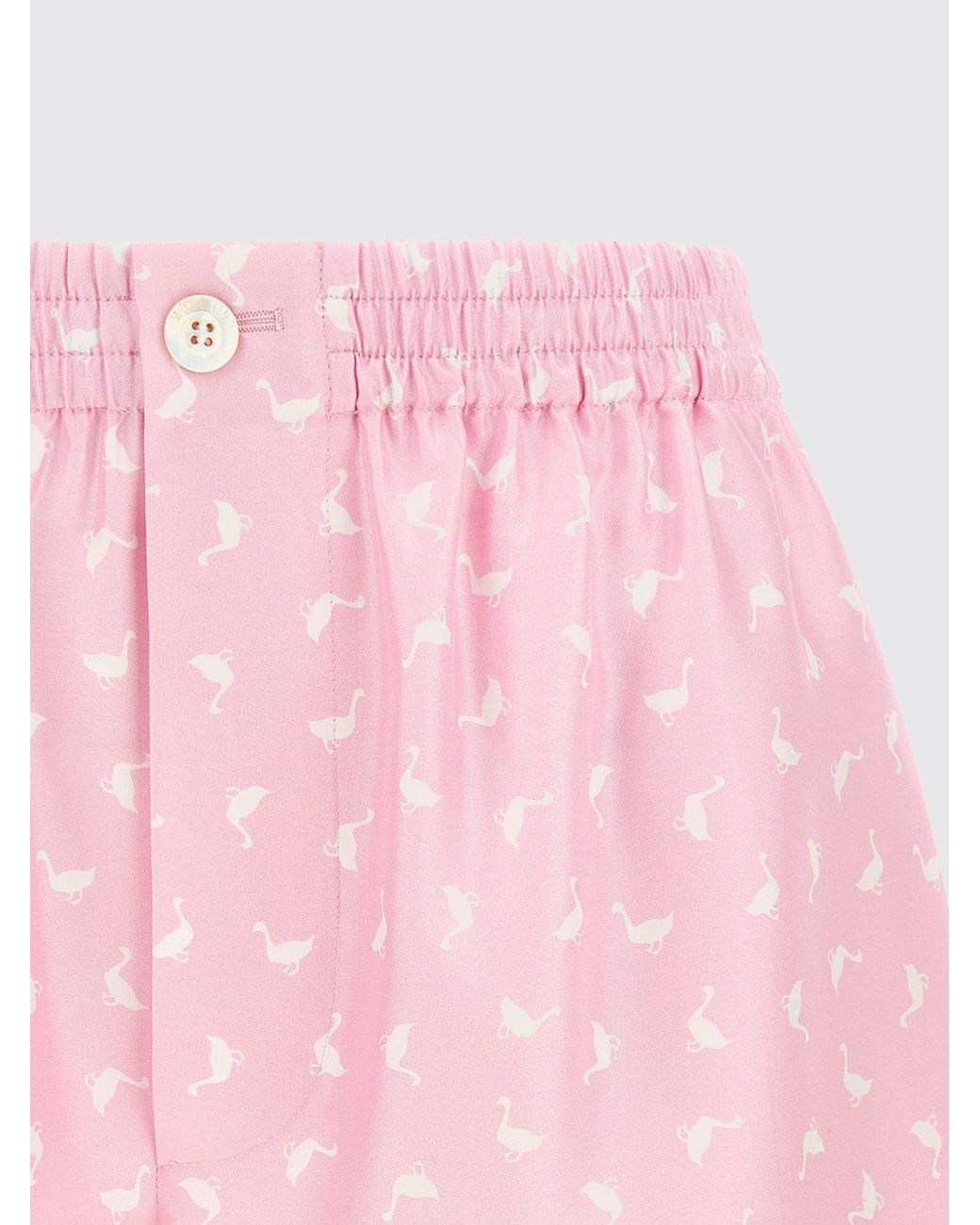 Moschino Couture Pink Printed Cotton Shorts