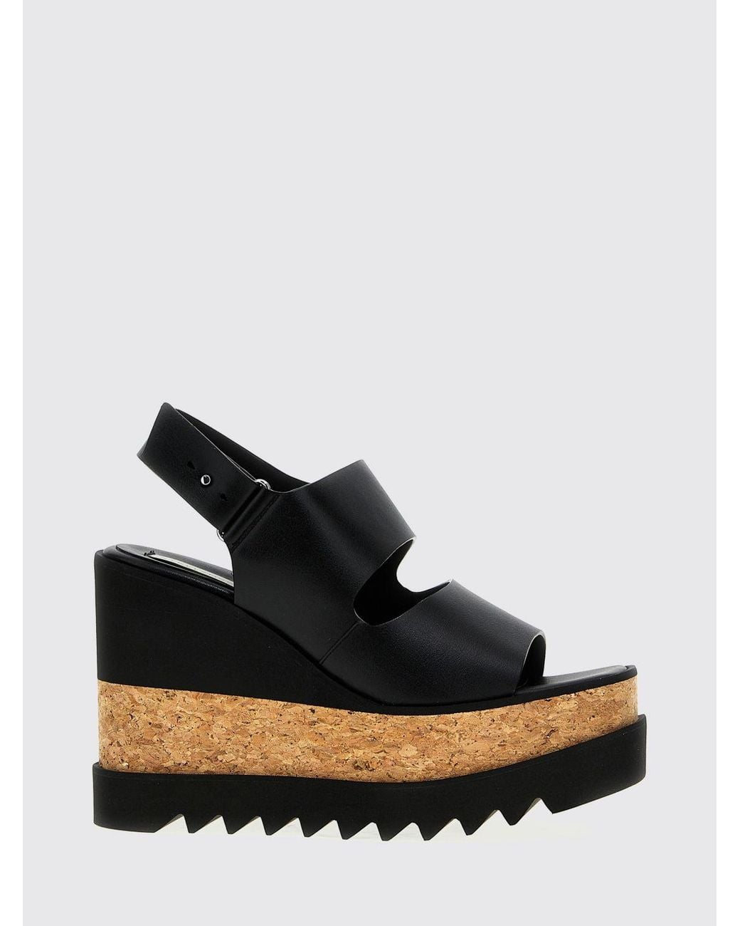 Stella McCartney Black Elyse Platform Sandals By