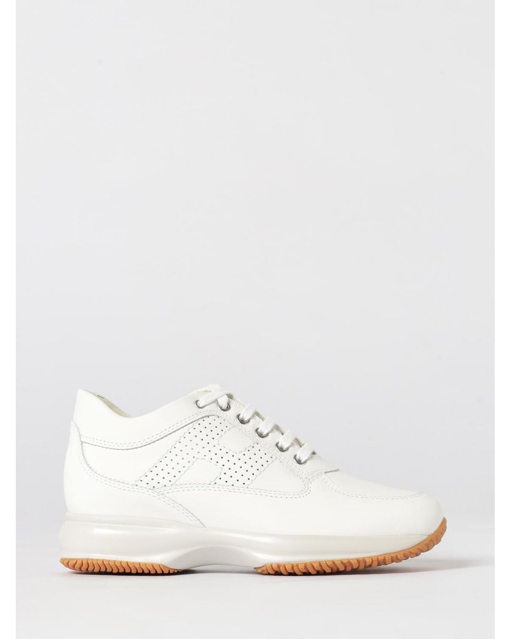 Hogan White Interactive Leather Sneakers