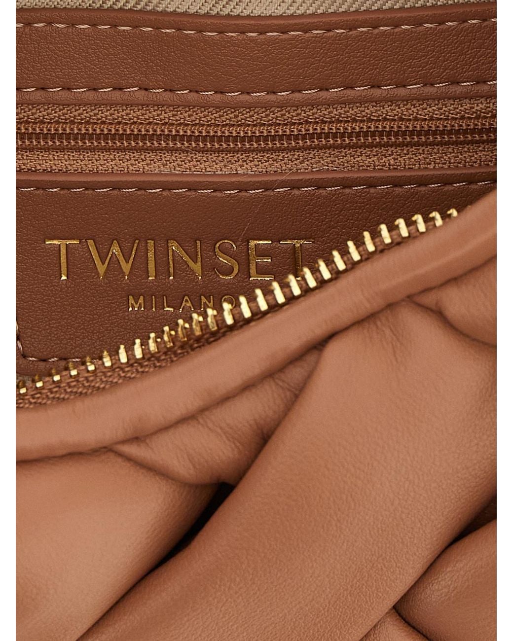 Borsa Hobo di Twinset in Brown