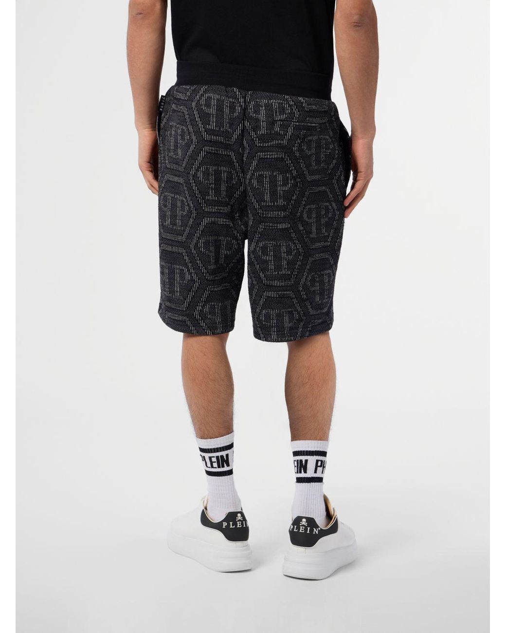 Philipp Plein Black Shorts for men
