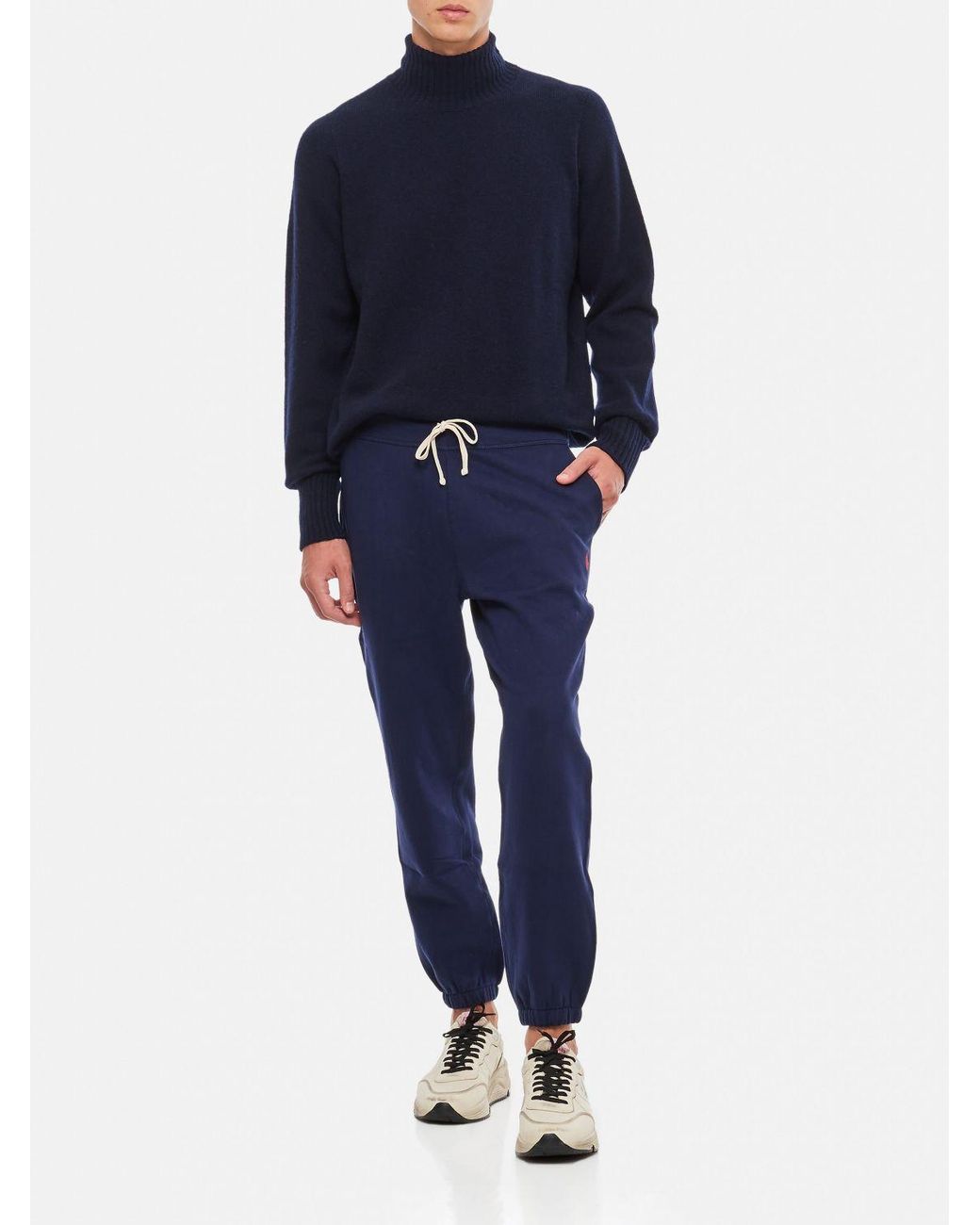 Polo Ralph Lauren Blue Cotton Blend Trousers for men