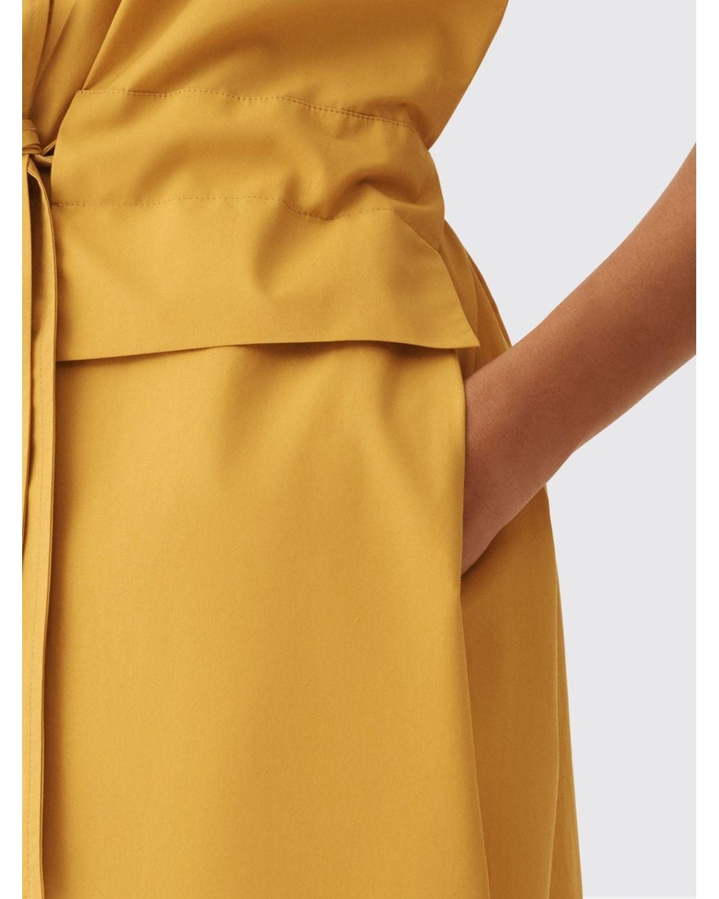 Fabiana Filippi Yellow Chemisier Dress