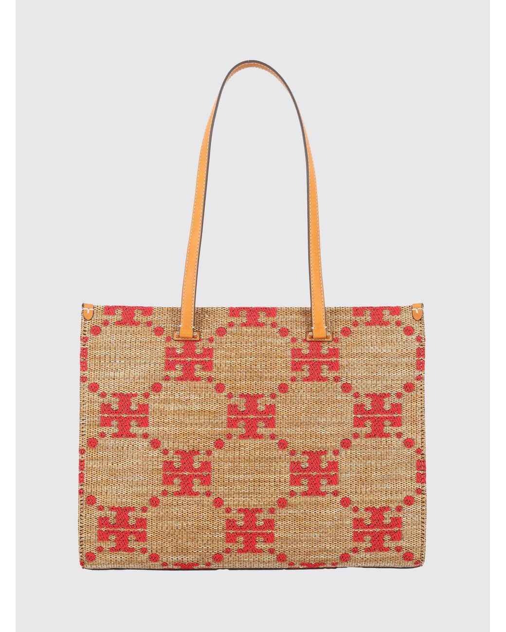 Tory Burch Red T Monogram Shoulder Bag