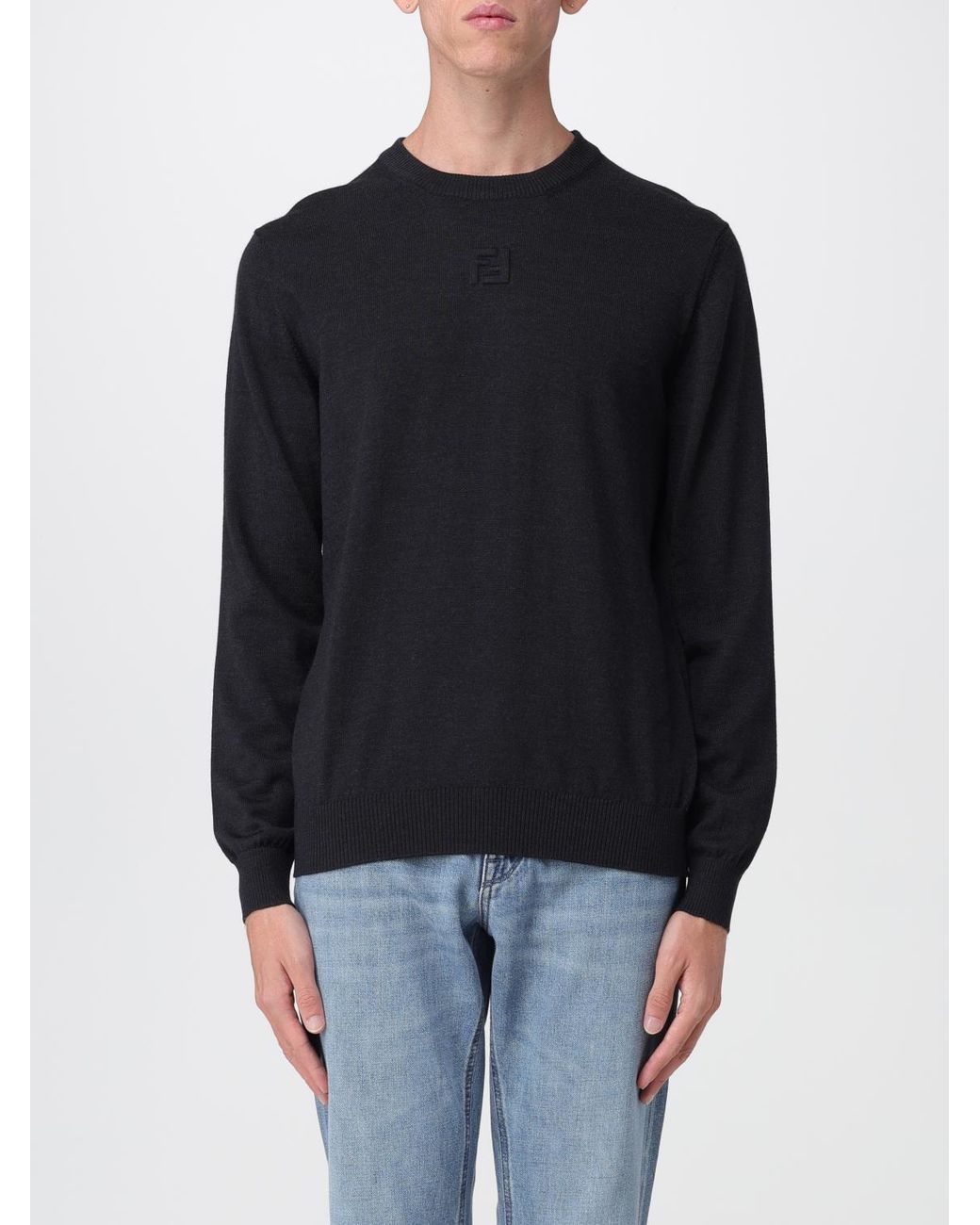 Fendi Blue Jumper for men